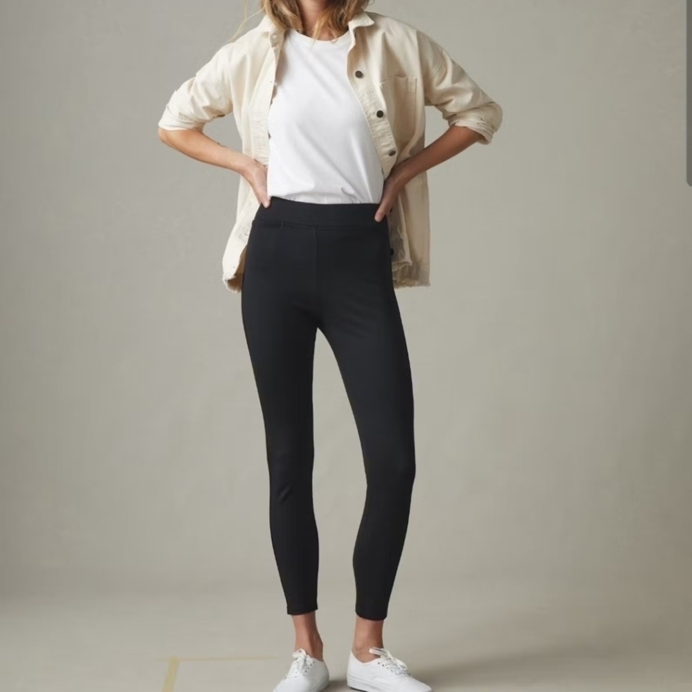 American Giant Super Black No-BS High Waisted Pants 8